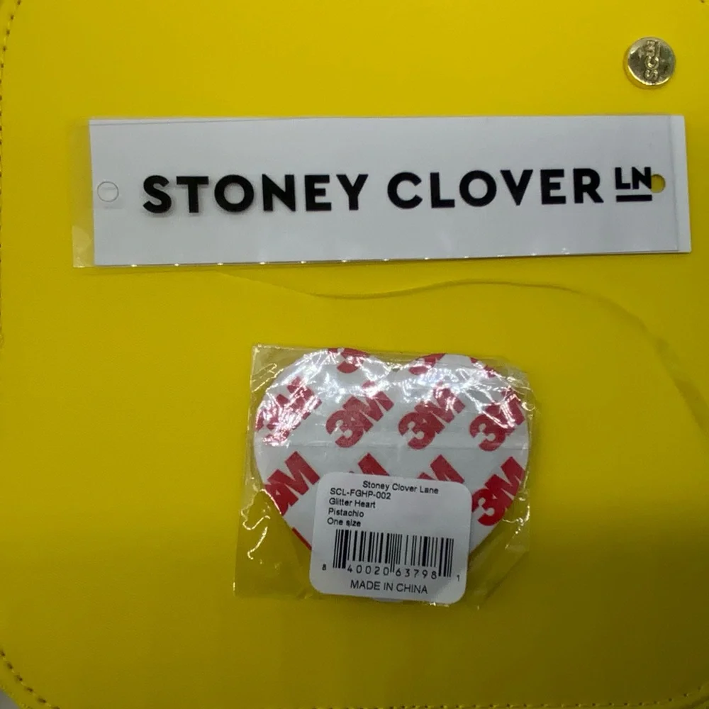 Stoney Clover lane Glitter Green Heart Sticker Patch
